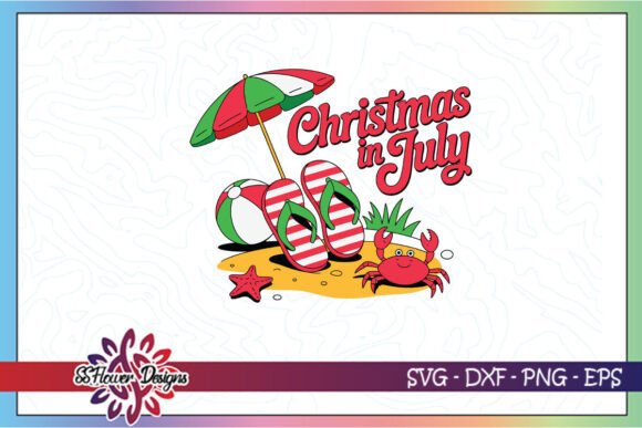Christmas in July Funny Summer SVG