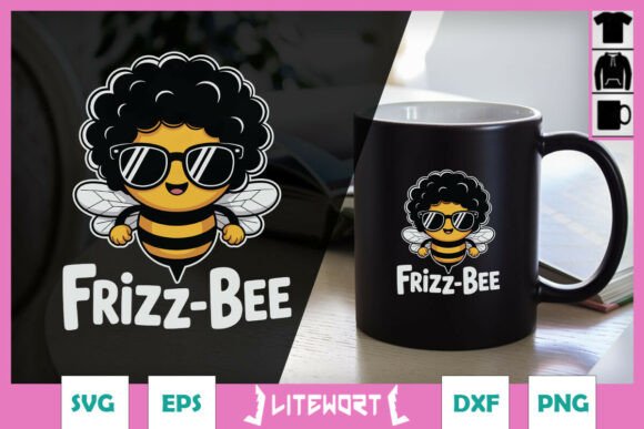 Frizz-bee Bee Cool Funny Puns SVG