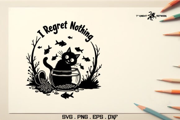 Funny Cat Svg Pt.9: A Bold, Playful Embroidery Fit for Feline Fans