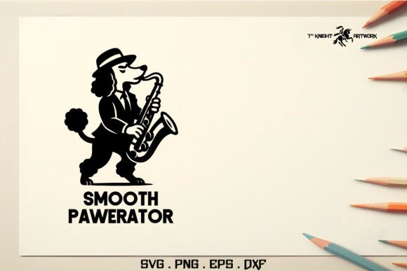 Funny Dog Svg Pt.6: A Silly Silhouette with Real Embroidery Potential