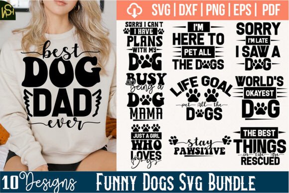 Funny Dogs SVG Bundle Free Review for Real Embroidery Projects