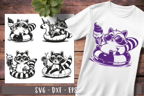 Funny Raccoon Svg Summer Beach Animals Review