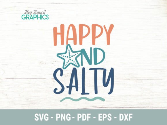 Happy and Salty SVG: A Beachy Design for Laid-Back Embroidery Projects