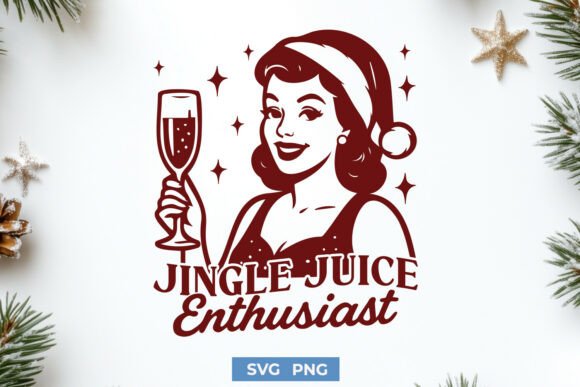 Jingle Juice Enthusiast SVG – Funny Xmas