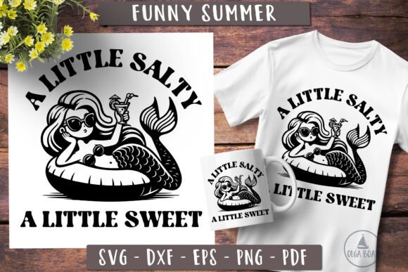 Mermaid Svg Funny Summer Beach Design Review