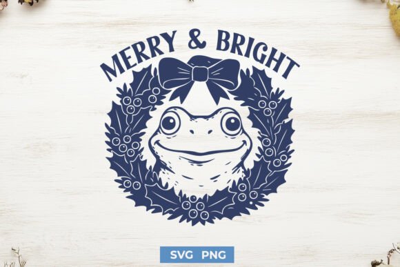 Merry Bright Frog Brings Holiday Humor to Embroidery